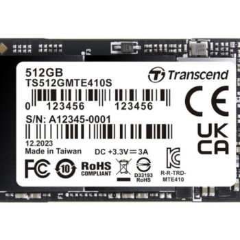 TRANSCEND 512GB M.2 2242 PCIe Gen4x4 NVMe SSD disk TS512GMTE410S