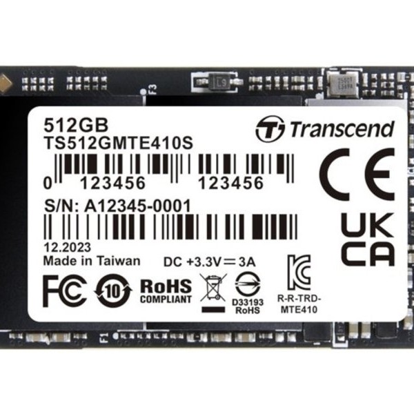 TRANSCEND 512GB M.2 2242 PCIe Gen4x4 NVMe SSD disk TS512GMTE410S