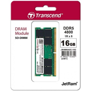 TRANSCEND SODIMM DDR5, 16GB, 4.800MHz (JM4800ASE-16G)