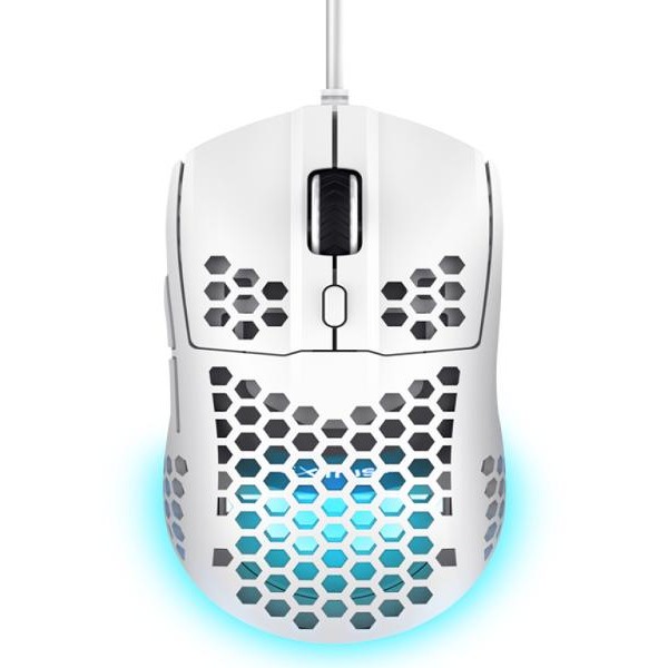 TRUST GXT 928W HELOX, Ultra-lightweight RBG gaming miš, beli (25389)