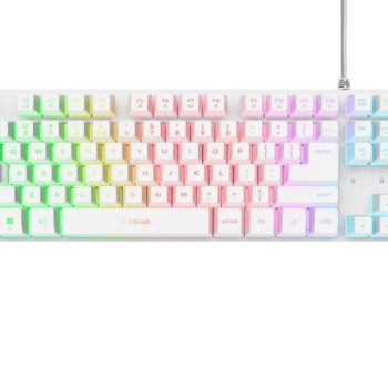 TRUST GXT833 THADO žična RGB TKL gaming bela tastatura (25894)