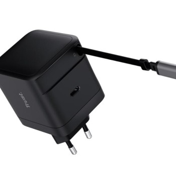 TRUST MAXO 65W, USB-C punjač, 0.67m, crna (25805)