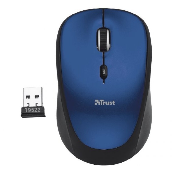 TRUST Miš YVI+ bežični/ ECO/1600dpi/plava (24551)