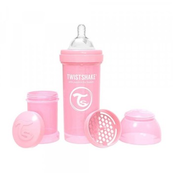 TWISTSHAKE FLAŠICA ZA BEBE 260 ML PASTEL PINK