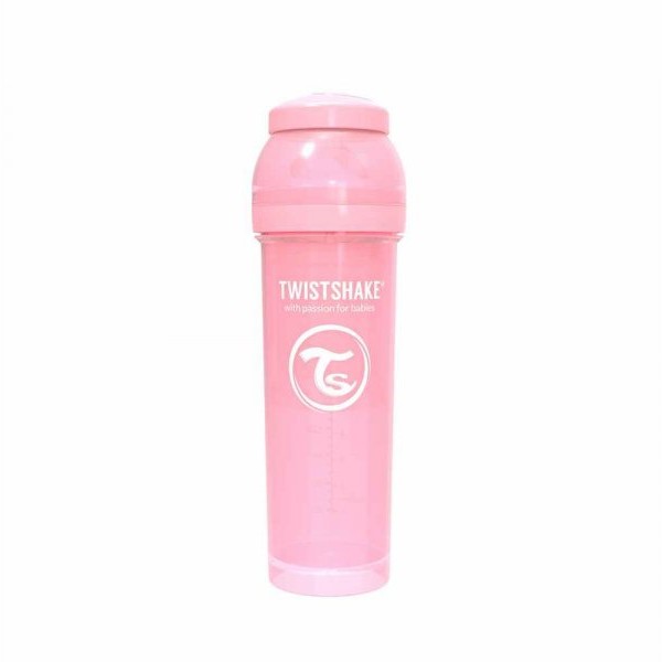 TWISTSHAKE FLAŠICA ZA BEBE 330 ML PASTEL PINK