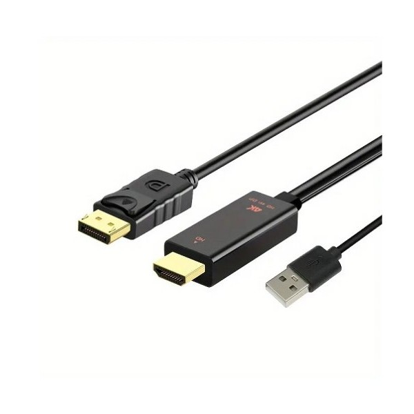 VELTEH HDMI M. na Displayport M. Kabl 1.8m H2DP-K180