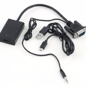VELTEH VGA na HDMI Konvertor + audio 3.5mm V2H