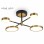 VESTA 488 LUSTER 38W 3000K CRNA/MESING