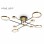 VESTA 489 LUSTER 76W 3000K CRNA/MESING