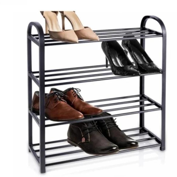 Vilde Metalni stalak za obucu na 3 nivoa 57 x 28 x 55 cm