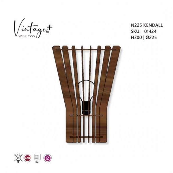 Vintage Kendall N225 Zidna lampa