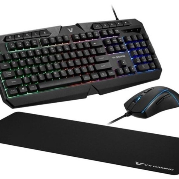 VOLKANO VX Helios Tastatura + miš + podloga USB VX-148-BK US crna