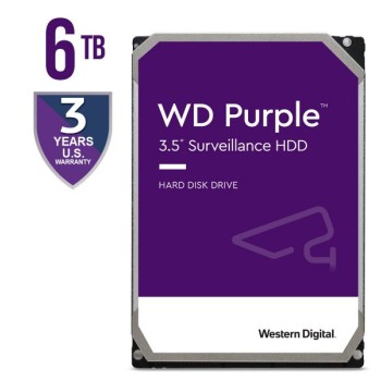 WESTERN DIGITAL 6TB 3.5'' SATA III Purple WD64PURZ Surveillance hard disk