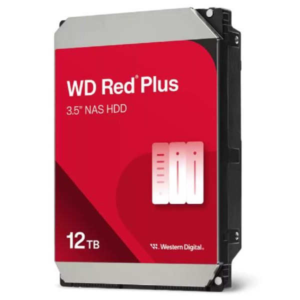 WESTERN DIGITAL 12TB Red Plus, NAS, 3.5 inča, 7200rpm, 512MB (WD120EFGX)