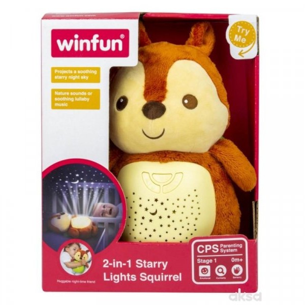 WIN FUN 2-u-1 projektor veverica