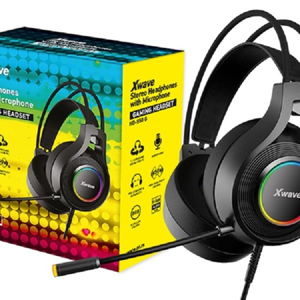 Xwave HD-550 G Black, gaming slusalice sa mikrofonom, jack USB 2.0/2,2m kabl/RGB
