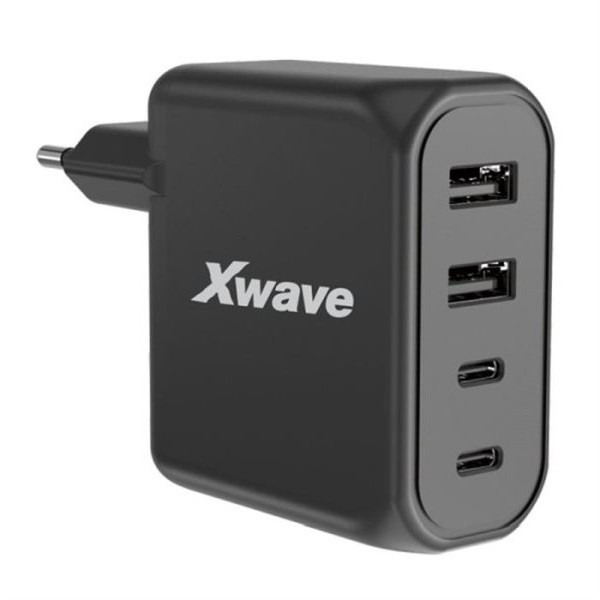 Xwave GaN100-2A2C GaN ultrabrzi punjač 100W 2USB-A + 2USB-C crni