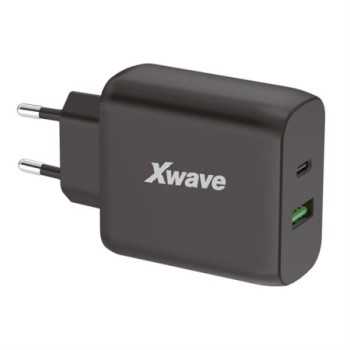 Xwave GaN65W-AC GaN ultrabrzi punjač 65W USB-A + USB-C crni