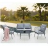 ZenGarden Baštenska garnitura Dali ratan siva ZG 031221S