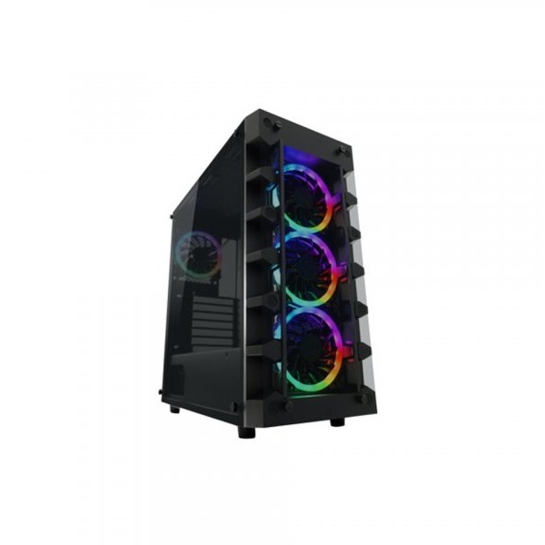 LC POWER TOWER Gaming 709B-ON Solar_System_X HD Audio 2xUSB3.0 4xARGB 120mm case fans