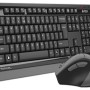 A4 TECH Bezicna tastatura US-LAYOUT + bezicni mis USB, Grey FG1035