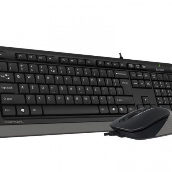 A4 TECH F1010 USB US siva tastatura + USB sivi