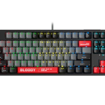 A4 TECH S87 Bloody RGB Mechanical Energy Red switch USB US crna tastatura