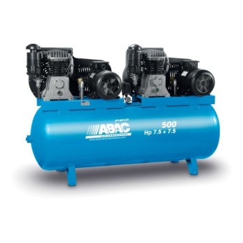 ABAC PRO B6000 500 T7.5 5.6 + 5.6kW 500l 11bar 400V tandem
