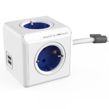 ALLOCACOC PowerCube Extended USB 4xSchuko + dual USB, kabl duž.1,5m