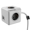 ALLOCACOC PowerCube Extended USB 4xSchuko + dual USB, kabl duž.3m