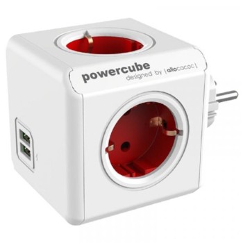 ALLOCACOC PowerCube Original USB 4xSchuko + dual USB 1202RD/DEOUPC