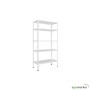 ANEMOS Metalna polica CROSSER 180 x 90 x 30 cm 5 x 70 kg - bela