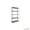 ANEMOS Metalna polica KIT 188 x 100 x 40 cm 5 x 65 kg - siva