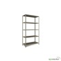 ANEMOS Metalna polica KIT 188 x 100 x 40 cm 5 x 65 kg - siva