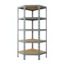 ANEMOS Metalna ugaona polica 180x66x66x40 cm 5 nivoa 130100095