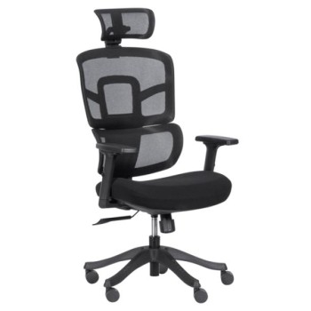 Furnix CH Ergo Black Mesh Black Kancelarijska stolica