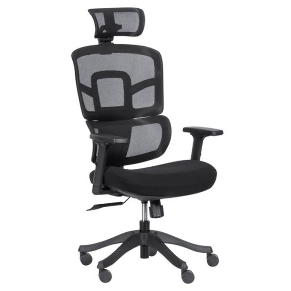 Furnix CH Ergo Black Mesh Black Kancelarijska stolica