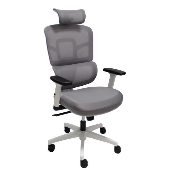 Furnix CH Ergo White Mesh Grey Kancelarijska stolica