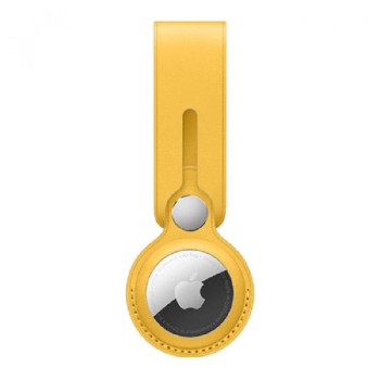 APPLE AirTag Leather Loop - Meyer Lemon (Seasonal Summer2021) (mm003zm/a)