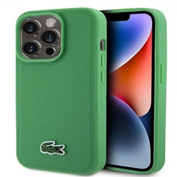 APPLE LACOSTE MAGSAFE maska za iPhone 15 Pro WOVEN LOGO GREEN LCHMP15LPVCN