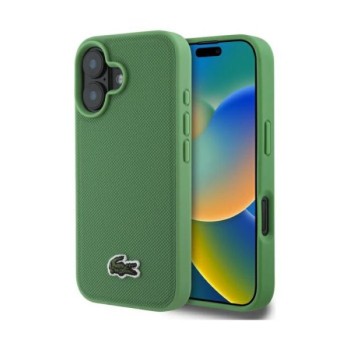 APPLE LACOSTE MAGSAFE maska za iPhone 16 WOVEN LOGO GREEN LCHMP16SPVCN