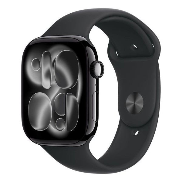 APPLE Watch S11 GPS 46mm Jet Black Aluminium Case with Black Sport Band - S/M (meuw4rk/a)