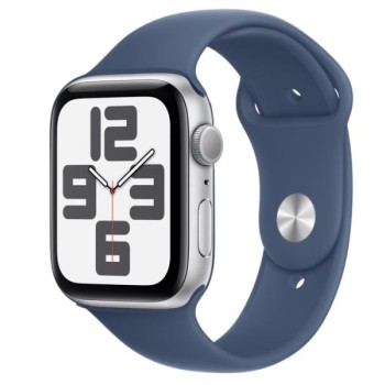 APPLE Watch SE2 v3 GPS 44mm Silver Alu Case with Denim Sport Band - M/L (mxer3qv/a)