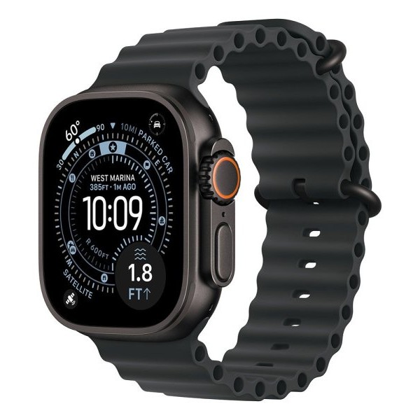 APPLE Watch Ultra 3 Cellular 49mm Black Titanium Case with Black Ocean Band (mf0j4se/a)