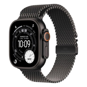 APPLE Watch Ultra 3 Cellular 49mm Black Titanium Case with Black Titanium Milanese Loop – Medium (mf1q4se/a)