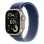 APPLE Watch Ultra 3 Cellular 49mm Natural Titanium Case with Blue/Bright Blue Trail Loop - S/M (mewr4pm/a)