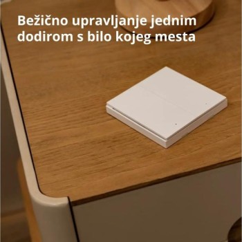 AQARA Wireless Zidni prekidač dupli (bez neutralnog konduktora)