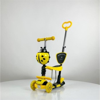 ARISTOM 652 Bubamara 5u1 Trotinet sa LED točkovima žuti
