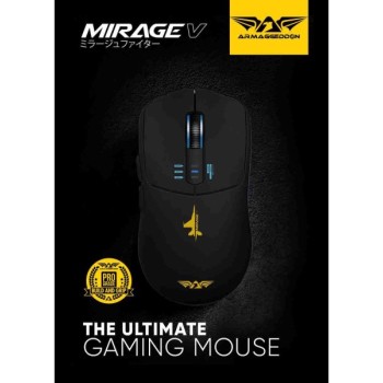 ARMAGGEDDON Mirage V Wireless/BT Gaming Mouse Black