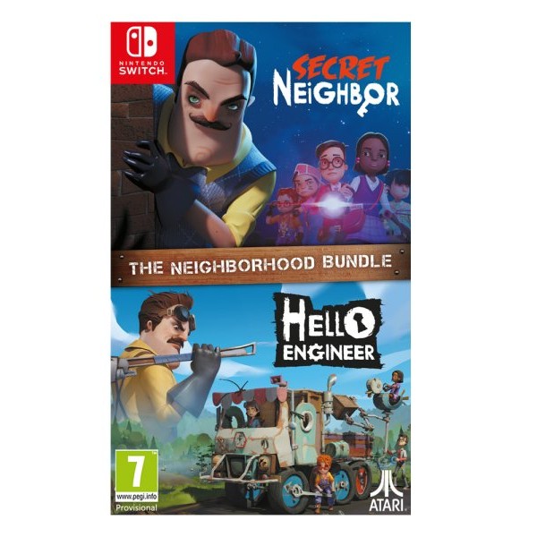 Atari Switch, Secret Neighbor + Hello Engineer - The Neighborhood Bundle